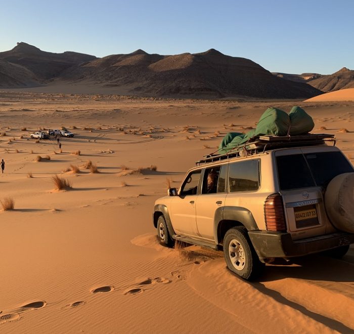 Car in Algeria Sahara