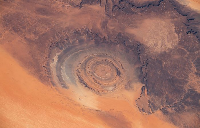 Aerial view of Richat Structure in Mauritania Aerial view of Richat Structure in Mauritania