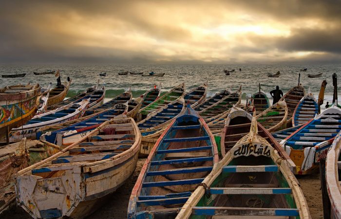 Fishing Boats in Mauritania Fishing Boats in Mauritania